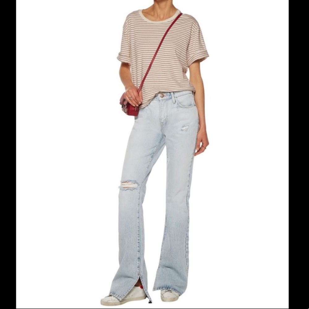 Current/Elliot The High Rise Split Boot Jean